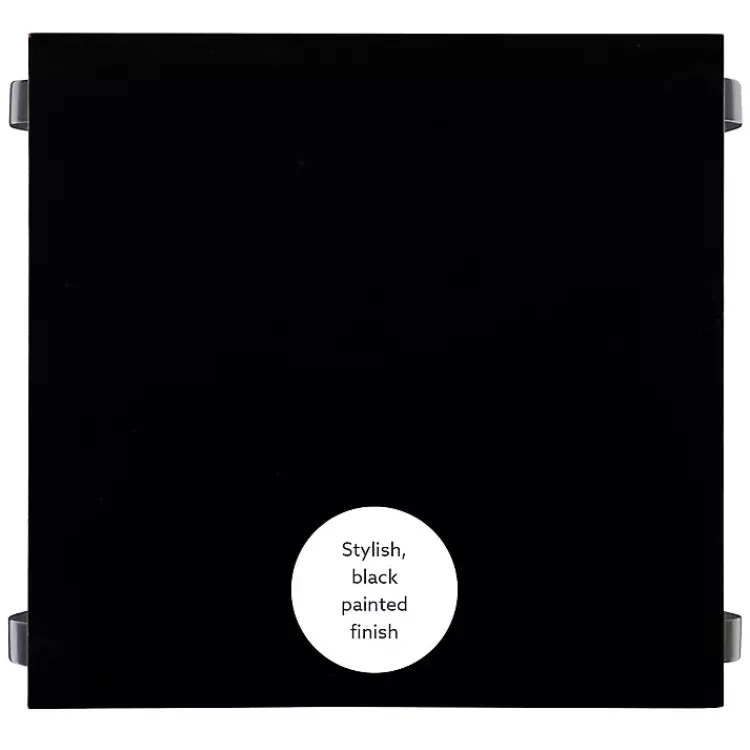 Kirklands Home Prismatic Wood Accent Table Black New