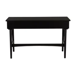 Kirklands Home Rattan Ryker Desk Black