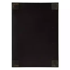 Kirklands Home Rattan Textured Rectangle Wall Mirror Black Discount