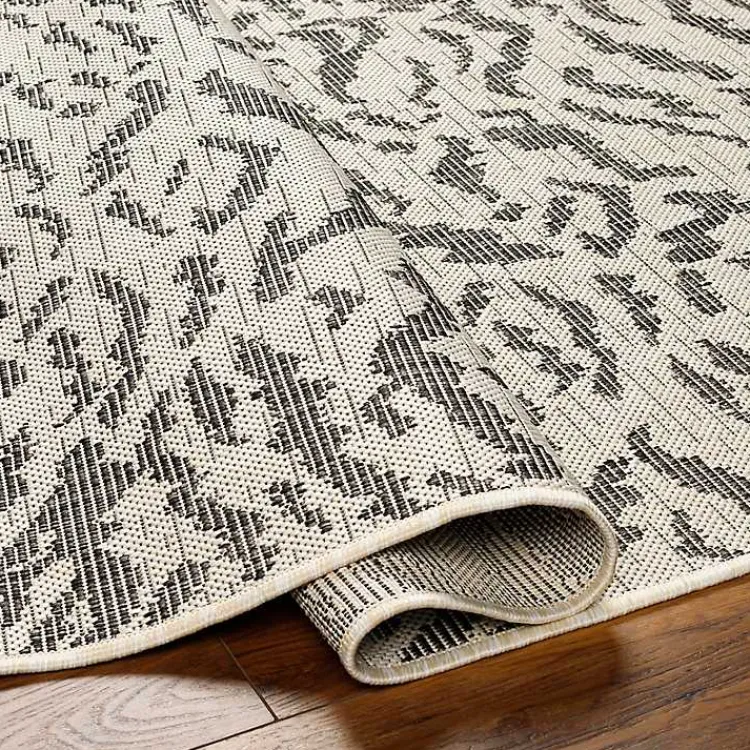 Kirklands Home Black Ravello Outdoor Rug, 5x7 Online