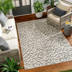 Kirklands Home Black Ravello Outdoor Rug, 6x9 Best