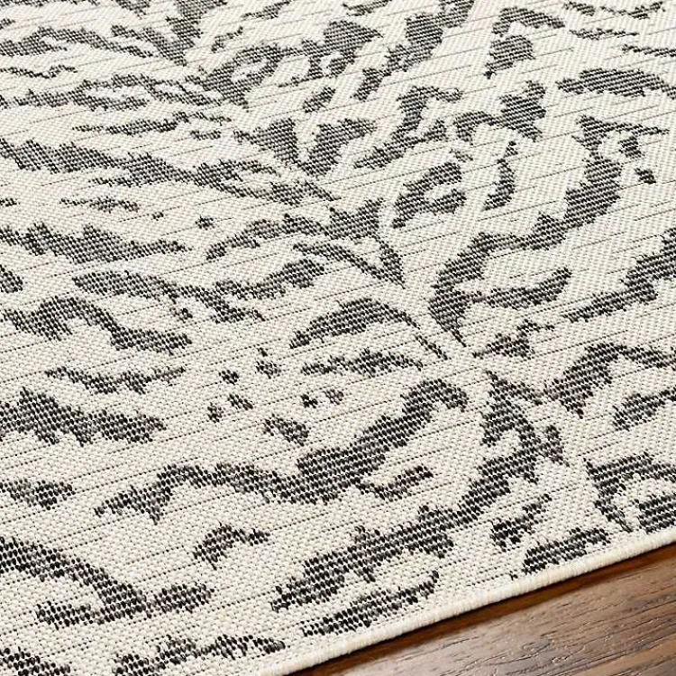 Kirklands Home Black Ravello Outdoor Rug, 6x9 Best