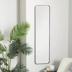 Kirklands Home Rectangle Beveled Wall Mirror Black New