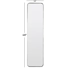 Kirklands Home Rectangle Beveled Wall Mirror Black New