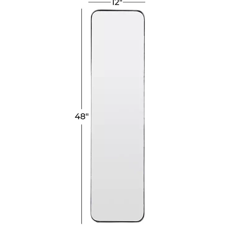 Kirklands Home Rectangle Beveled Wall Mirror Black New