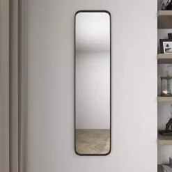 Kirklands Home Rectangle Beveled Wall Mirror Black New