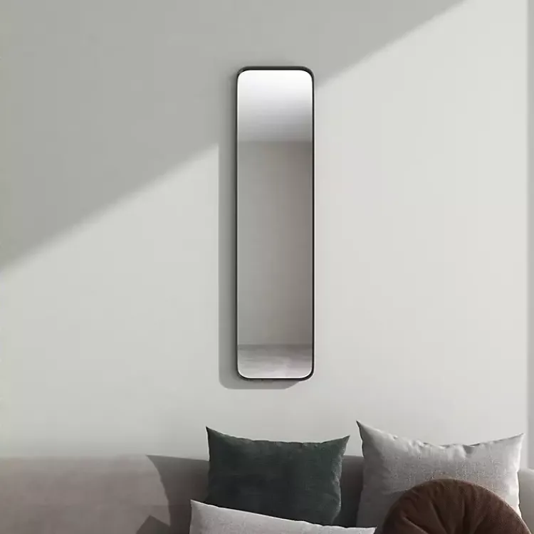 Kirklands Home Rectangle Beveled Wall Mirror Black New