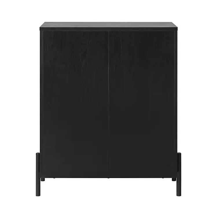 Kirklands Home Reeded 3-Drawer Dresser Black Outlet
