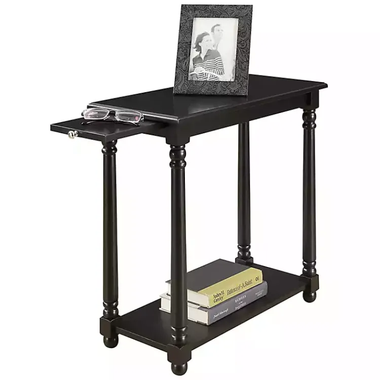 Kirklands Home Regent Wood Accent Table Black