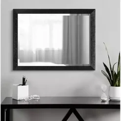 Kirklands Home Black Reyna Rectangle Wall Mirror Hot