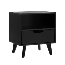 Kirklands Home Riviera Single Drawer Nightstand Black Sale