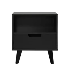 Kirklands Home Riviera Single Drawer Nightstand Black Sale