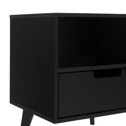 Kirklands Home Riviera Single Drawer Nightstand Black Sale