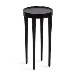 Kirklands Home Round Modern Cocktail Table Black Best