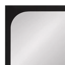 Kirklands Home Rounded Rectangle Wall Mirror Black