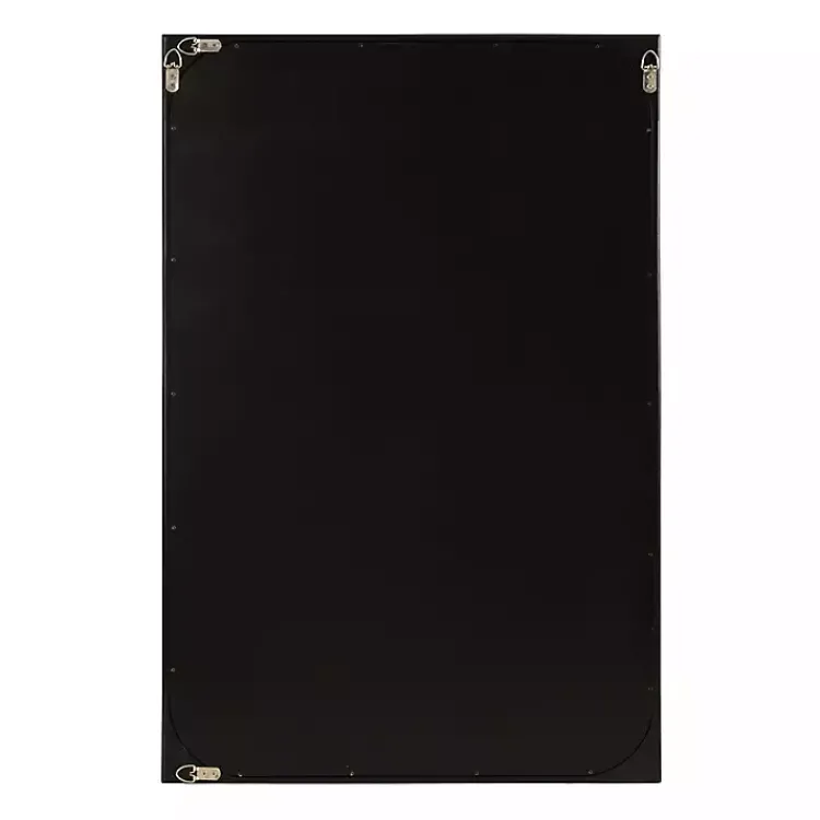 Kirklands Home Rounded Rectangle Wall Mirror Black