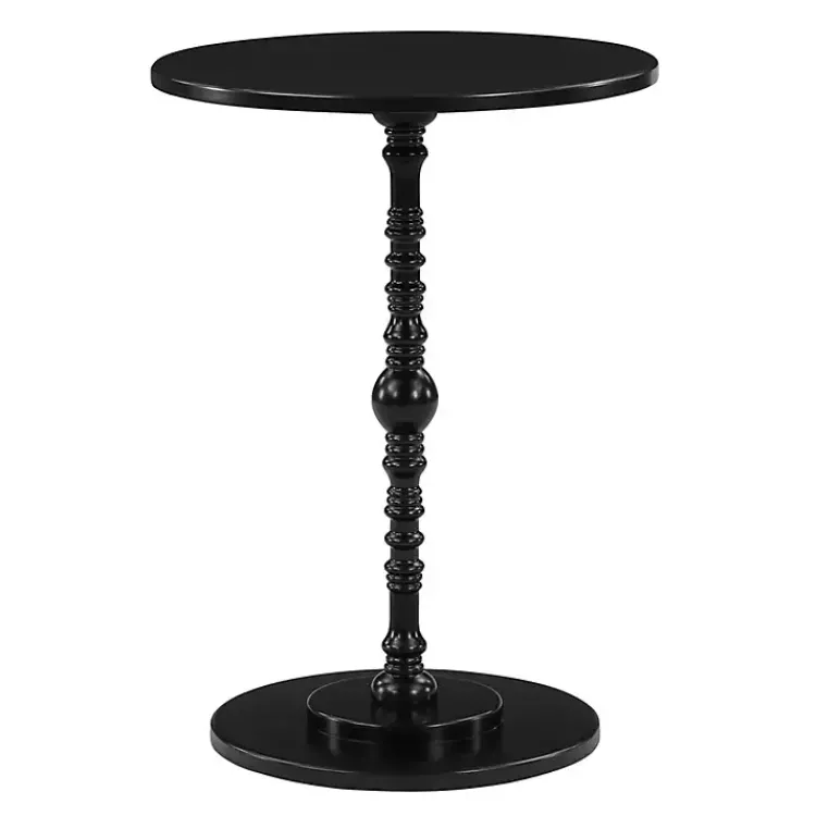 Kirklands Home Santel Spindle Accent Table Black