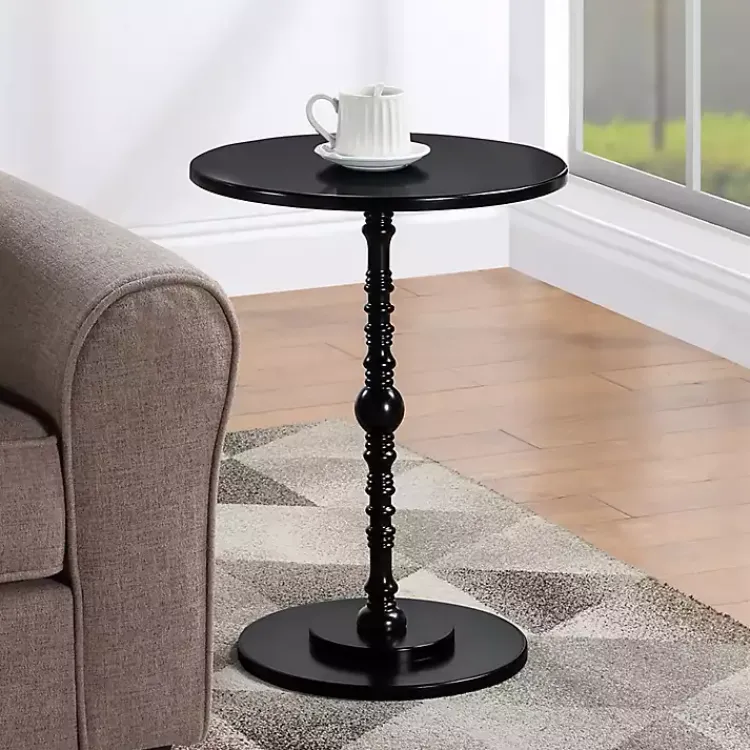 Kirklands Home Santel Spindle Accent Table Black