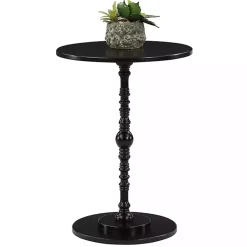 Kirklands Home Santel Spindle Accent Table Black