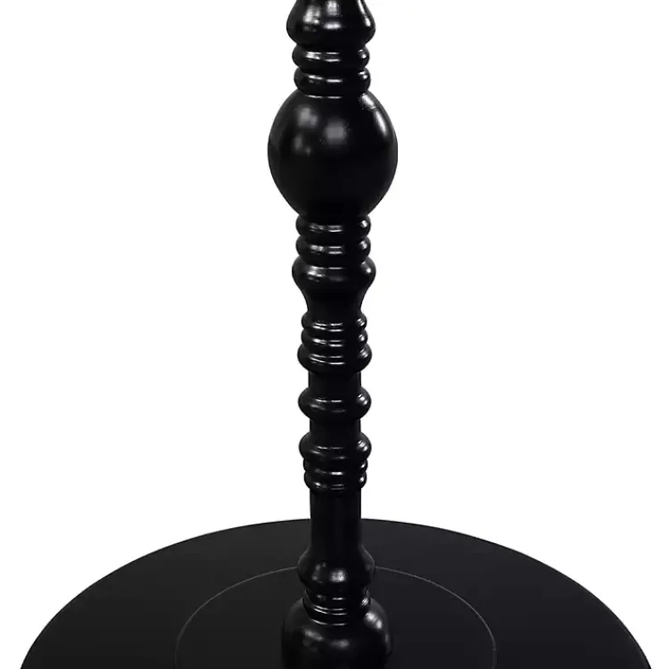 Kirklands Home Santel Spindle Accent Table Black