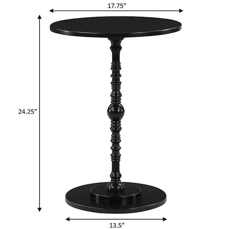 Kirklands Home Santel Spindle Accent Table Black
