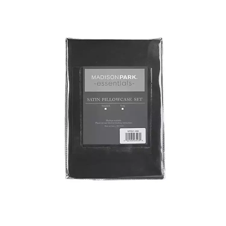 Kirklands Home Satin King 2-pc. Pillow Case Set Black Sale