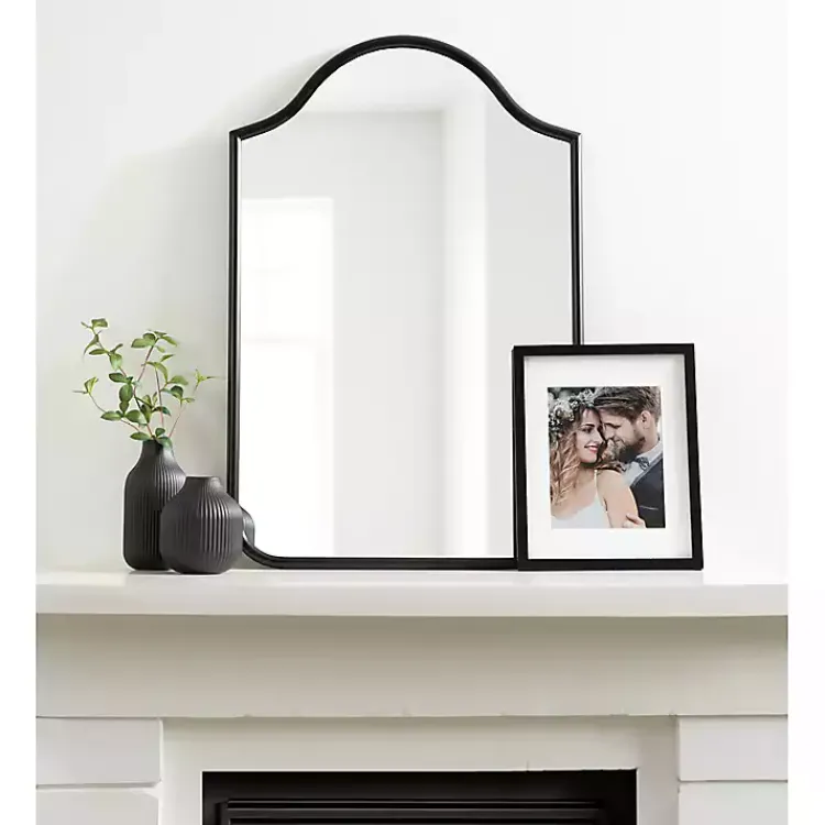 Kirklands Home Scalloped Arch Fellows Wall Mirror Black Discount