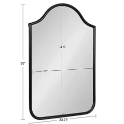 Kirklands Home Scalloped Arch Fellows Wall Mirror Black Discount