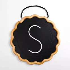 Kirklands Home Black Scalloped Monogram S Wall Plaque Online