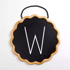 Kirklands Home Black Scalloped Monogram W Wall Plaque Best
