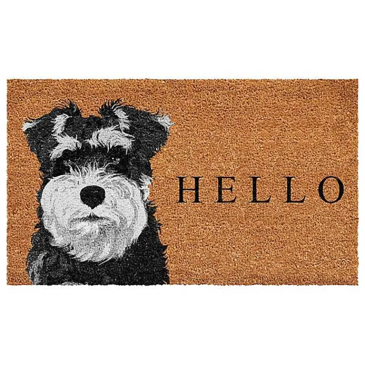 Kirklands Home Black Schnauzer Hello Doormat Online