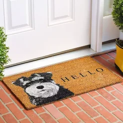 Kirklands Home Black Schnauzer Hello Doormat Online