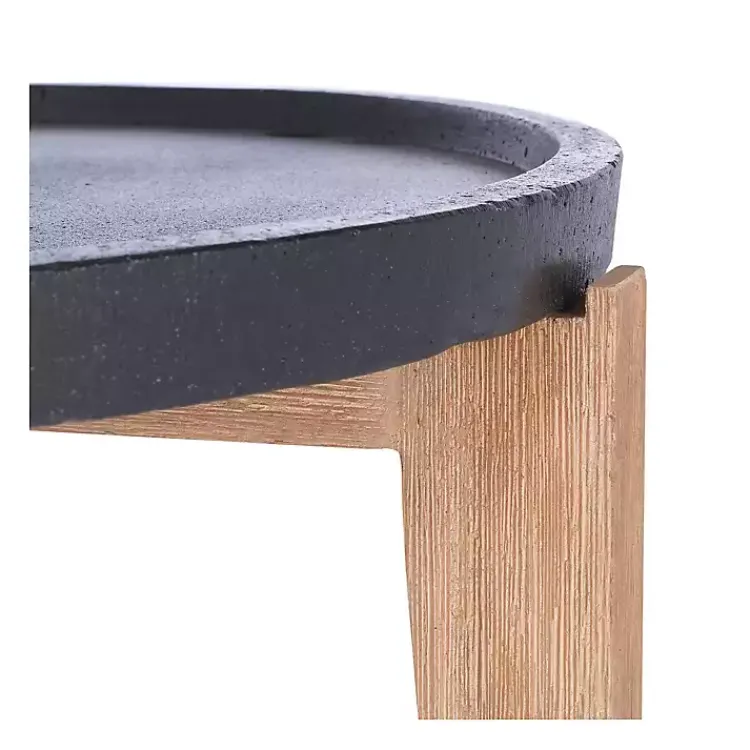 Kirklands Home Sera Outdoor Side Table Black Outlet