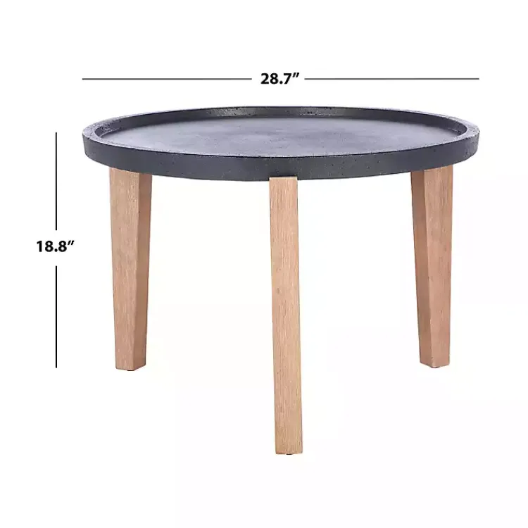 Kirklands Home Sera Outdoor Side Table Black Outlet