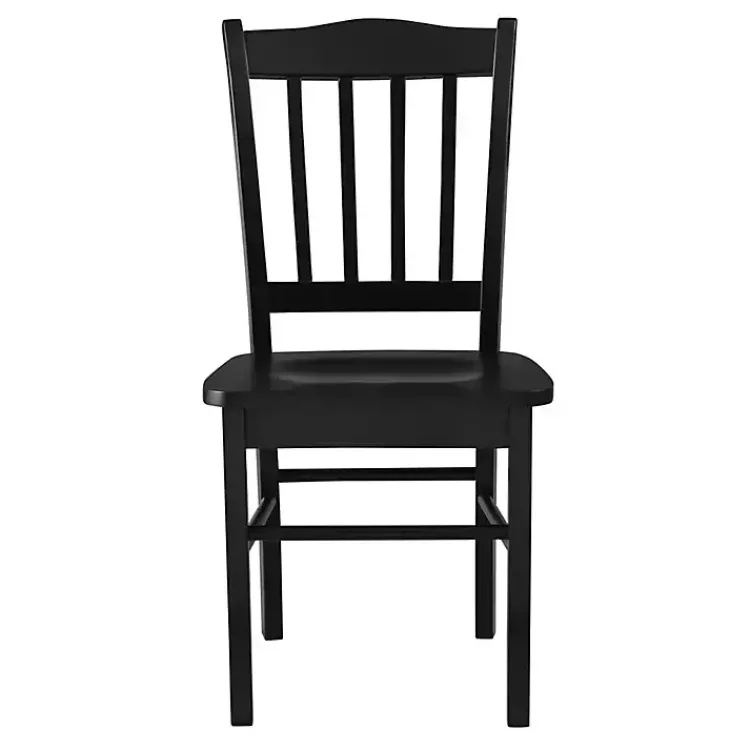 Kirklands Home Shaker Wood Dining Chairs, Set of 2 Black