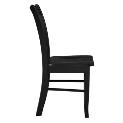 Kirklands Home Shaker Wood Dining Chairs, Set of 2 Black