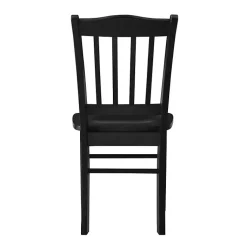 Kirklands Home Shaker Wood Dining Chairs, Set of 2 Black