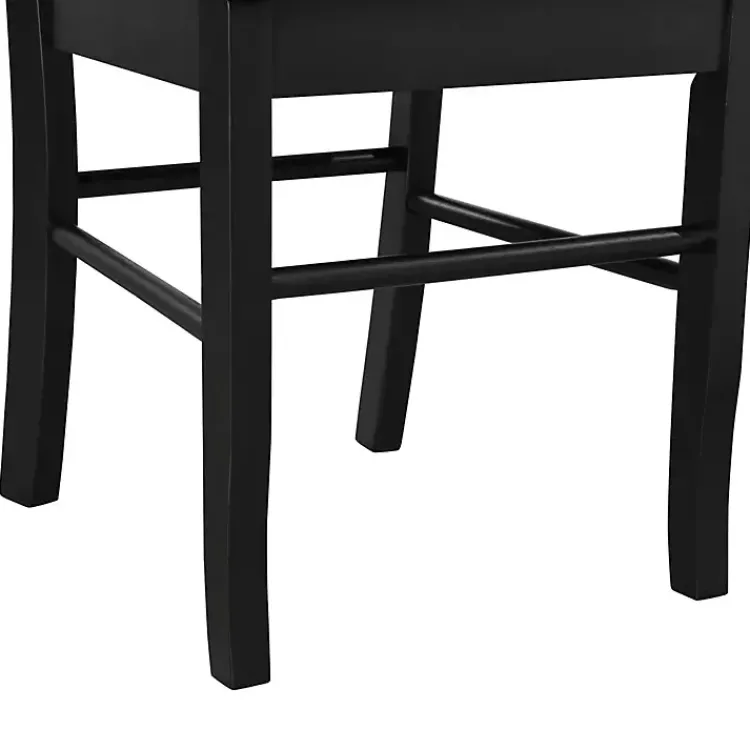 Kirklands Home Shaker Wood Dining Chairs, Set of 2 Black