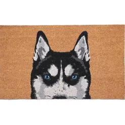 Kirklands Home Black Siberian Husky Doormat Discount