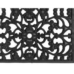 Kirklands Home Sienna Rubber Doormat, 48x22 in. Black New