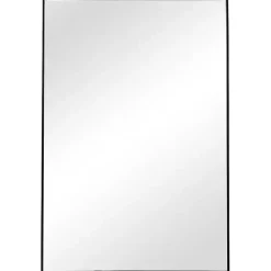 Kirklands Home Simple Frame Rectangle Wall Mirror Black Discount
