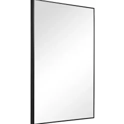 Kirklands Home Simple Frame Rectangle Wall Mirror Black Discount