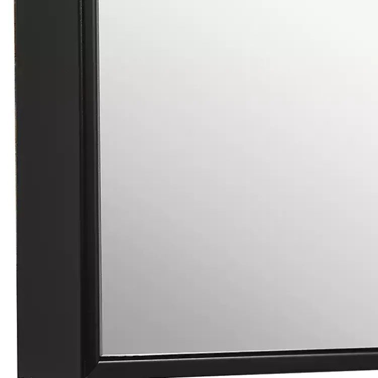 Kirklands Home Simple Frame Rectangle Wall Mirror Black Discount