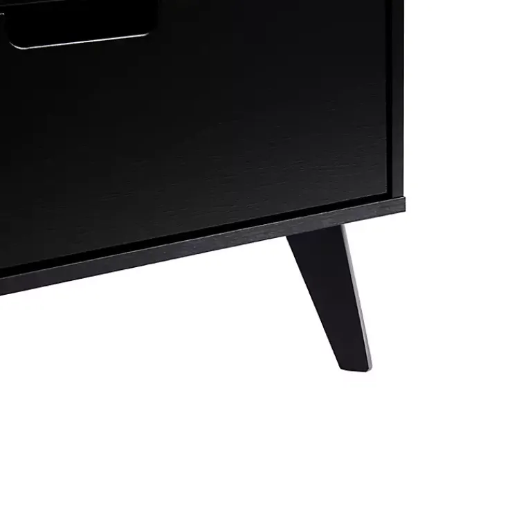 Kirklands Home Simple Grooved Handle 6-Drawer Dresser Black New