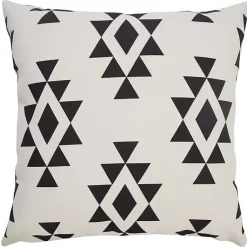 Kirklands Home Black Southwestern Geometric Outdoor Pillow Clearance