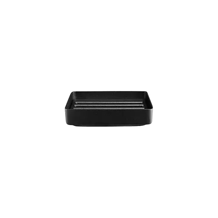Kirklands Home Stainless Steel Nexio Soap Dish Black