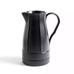 Vases>Kirklands Home Stoneware Pitcher Vase Black