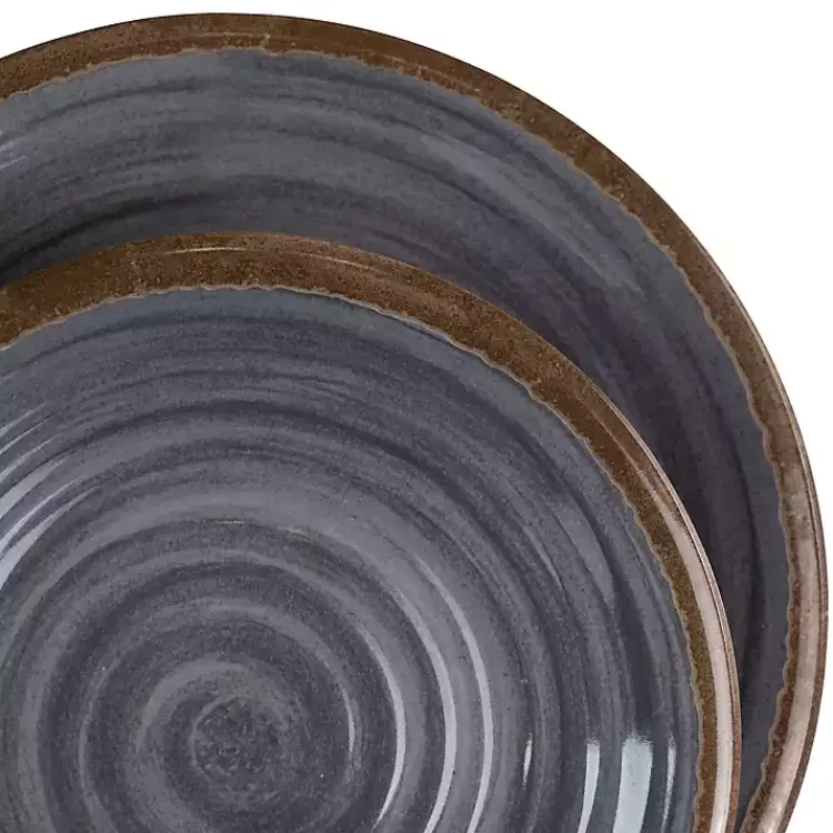 Kirklands Home Black Swirl Melamine 12-pc. Dinnerware Set