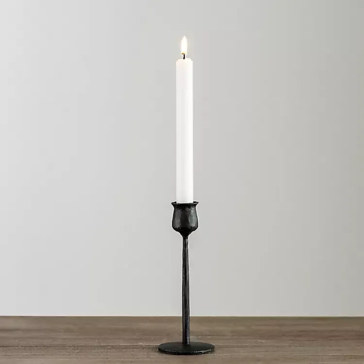 Candle Holders>Kirklands Home Textured Taper Candle Holder, 8 in. Black
