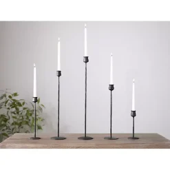 Candle Holders>Kirklands Home Textured Taper Candle Holder, 8 in. Black
